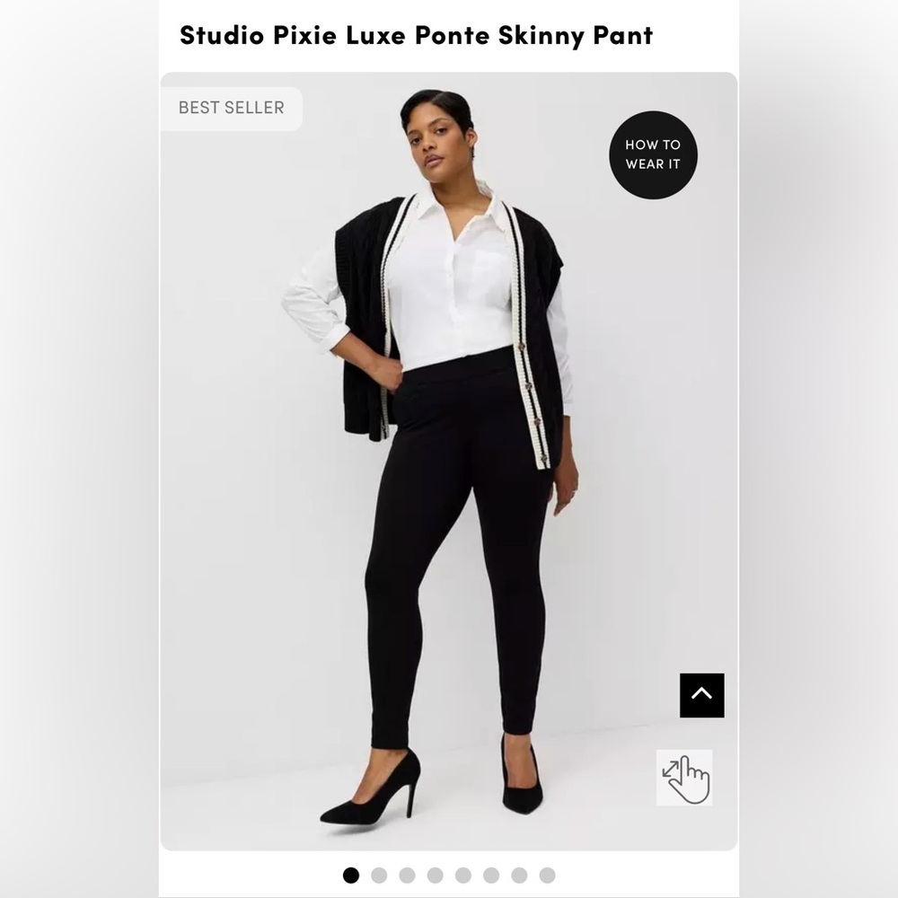Torrid Studio Luxe Black Skinny Ankle Dress Pants Size 20